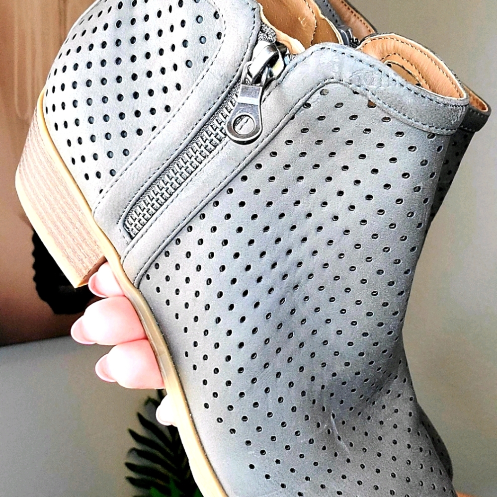 Grey booties